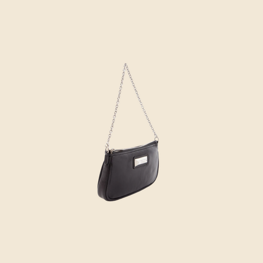 CHRISTIAN DIOR MINI BLACK LEATHER CHAIN BAG