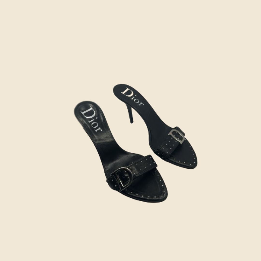 Black dior sandals cheap