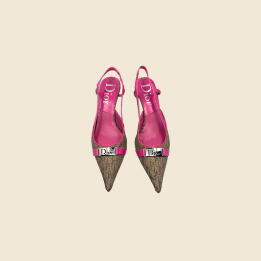 Vintage Dior Pink Python And Raffia Embellished Platform Sandals – For the  Ages