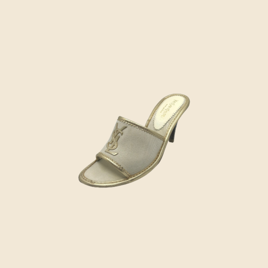 saint laurent louis vuitton heels with logo