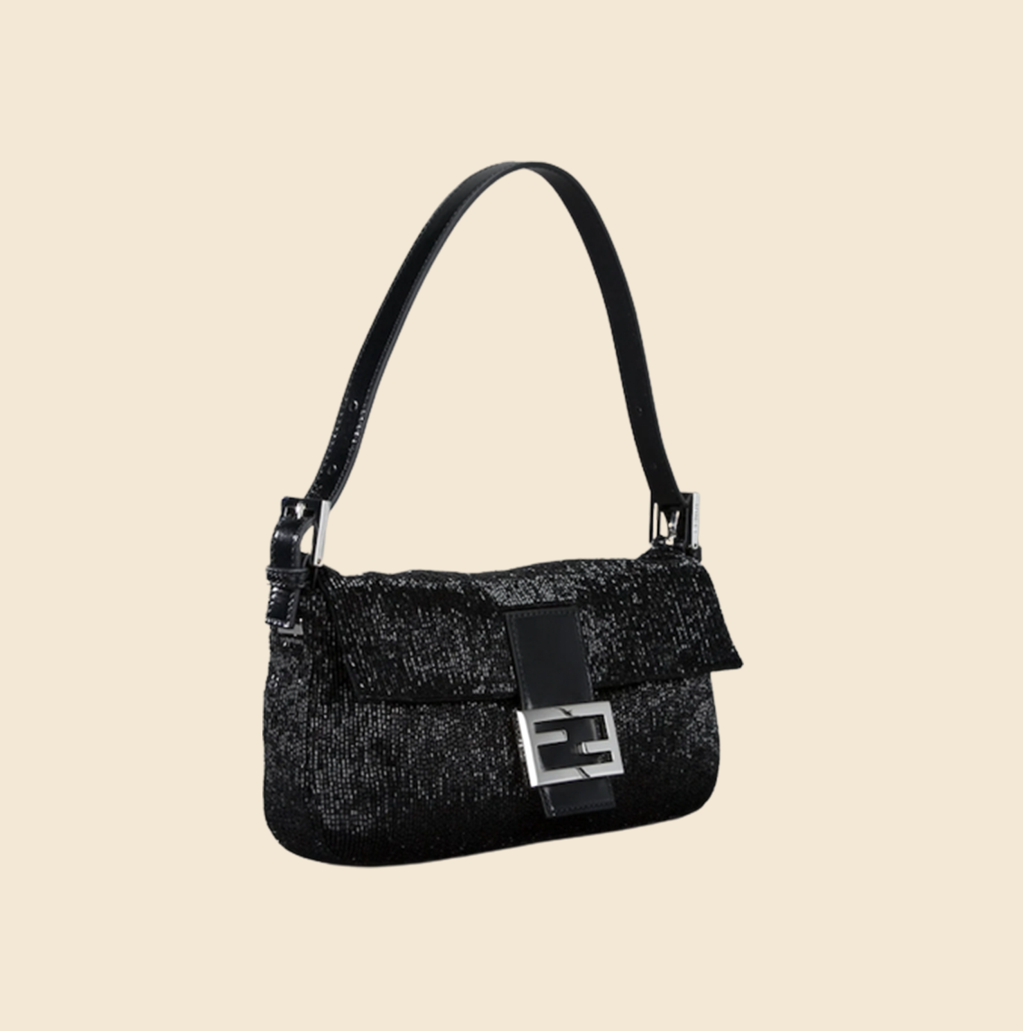 FENDI BLACK NYLON MINI SHOULDER BAG – RDB