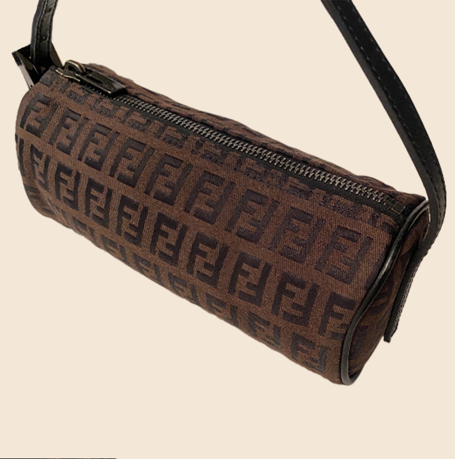 Fendi Zucca Pochette - Brown Mini Bags, Handbags - FEN286674