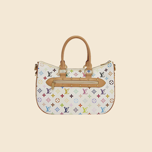 Louis Vuitton White Multi Color Shoulder Bag Mini, Tokyo Roses Vintage