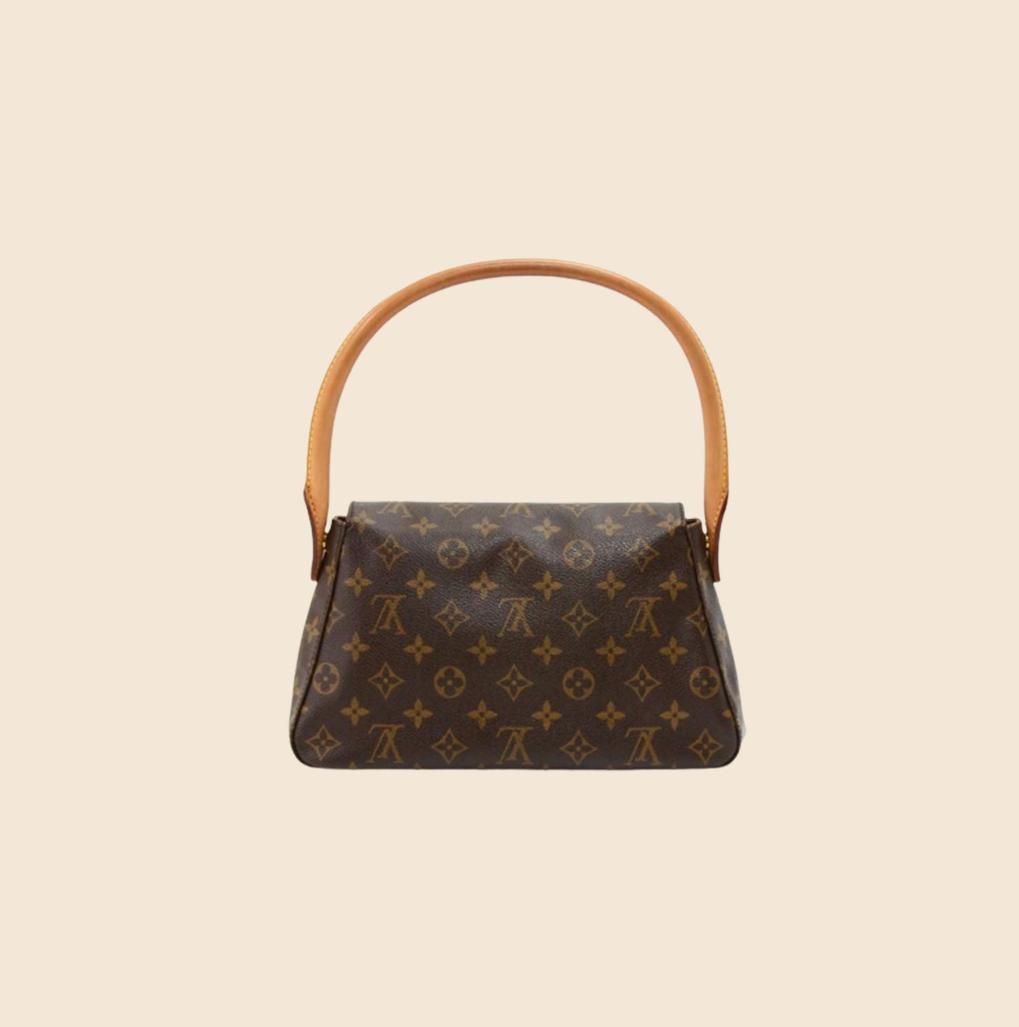 Louis Vuitton Loop Handbag Monogram Brown in Coated Canvas with