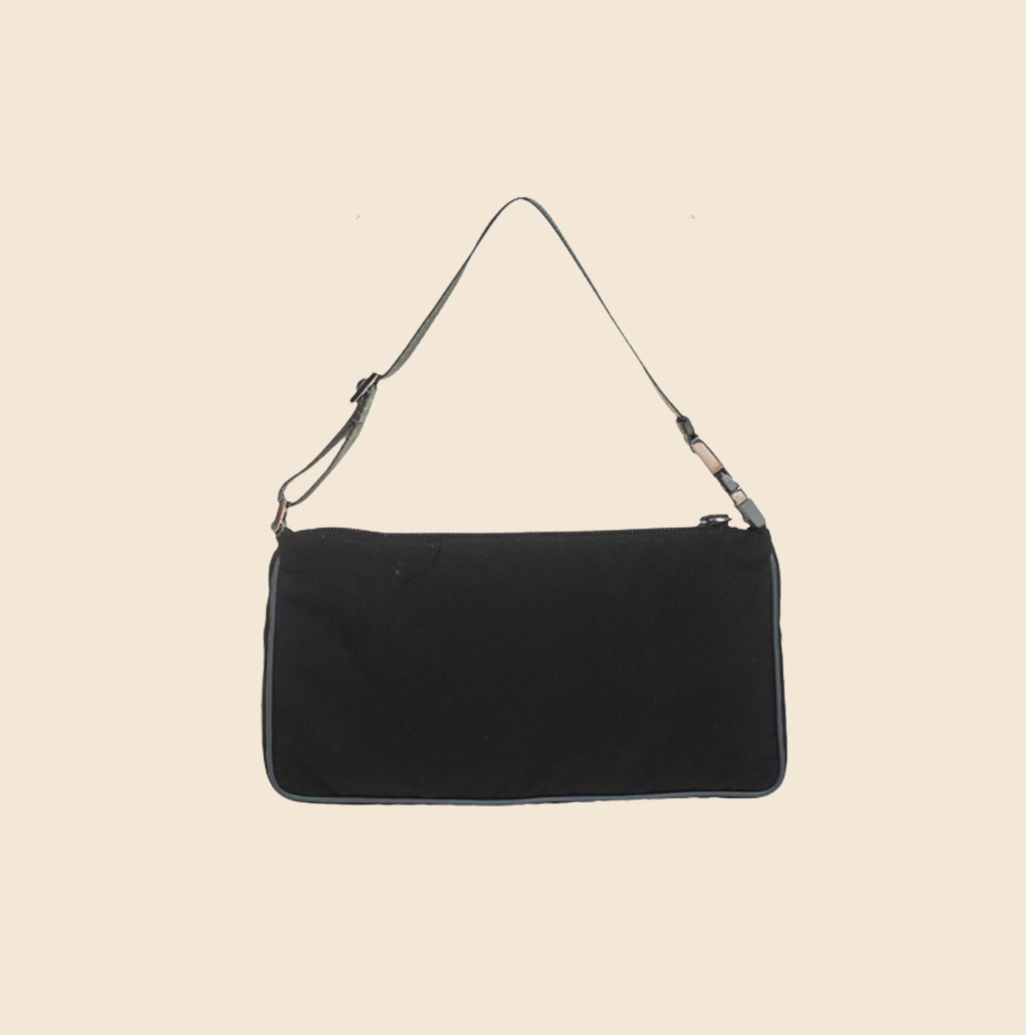 Vintage 2000s PRADA Black NYLON Shoulder Sporty Nylon Bag – Mint