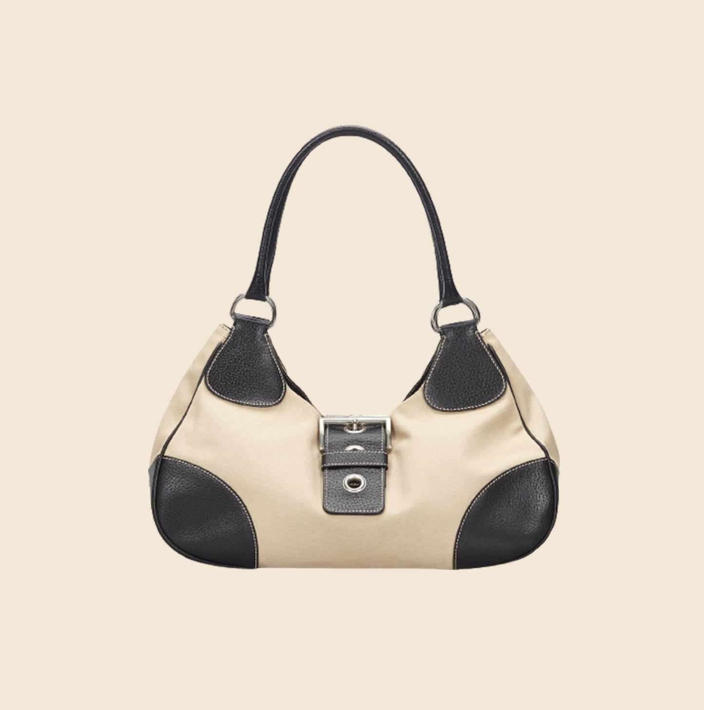 Prada Women's Small Logo Pebbled Leather Crossbody Bag