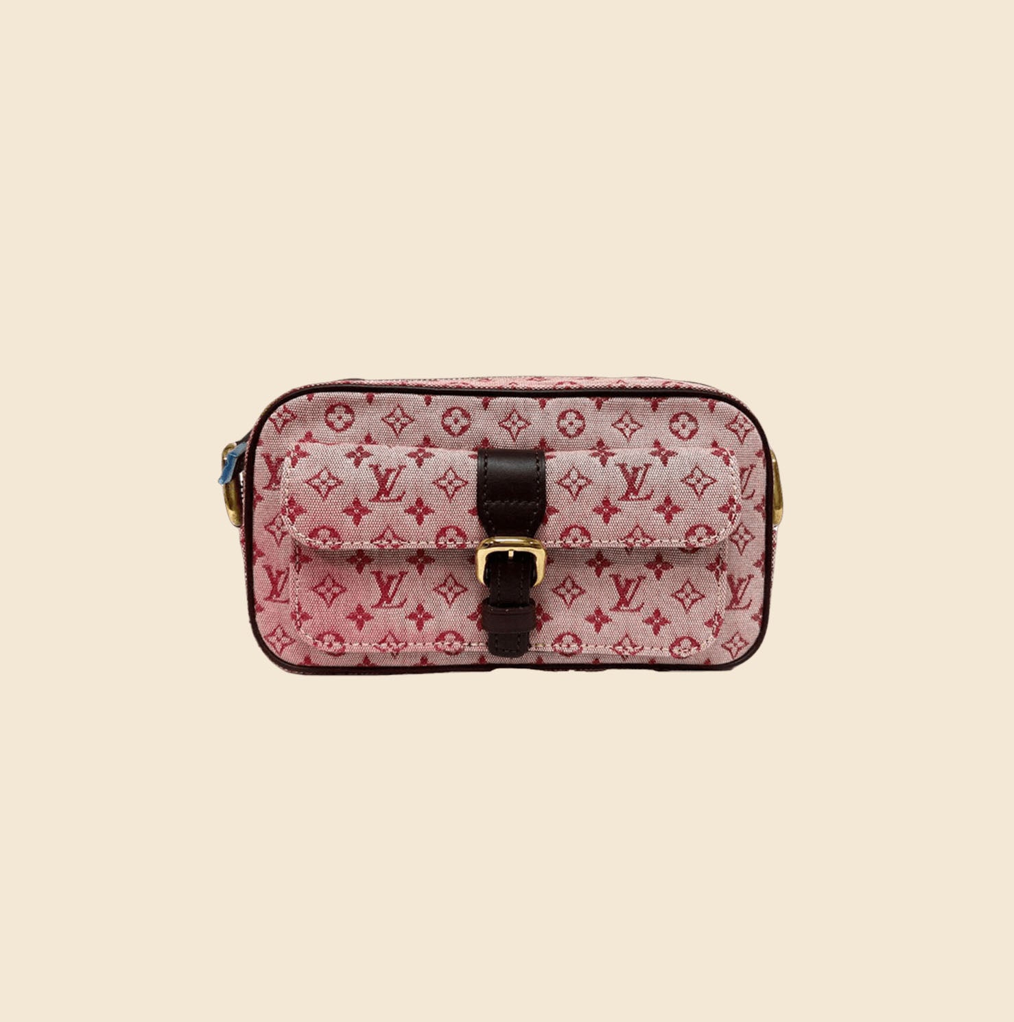 LOUIS VUITTON CHERRY MONOGRAM MINI LIN JULIETTE BAG