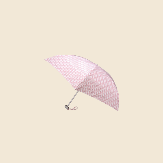 CHRISTIAN DIOR PINK TROTTER NYLON UMBRELLA
