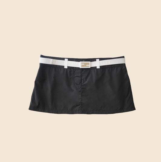 FENDI FF LOGO MINI SKIRT