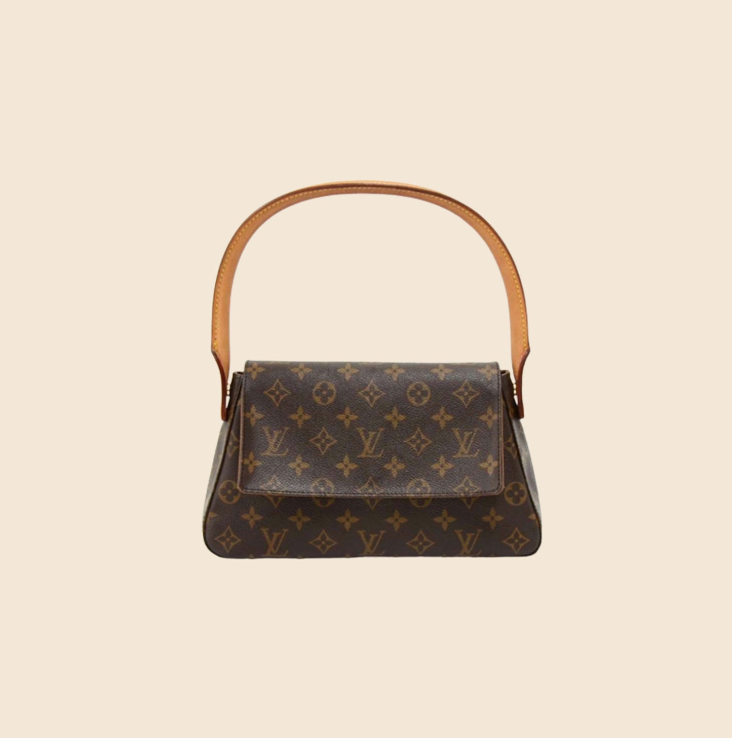 LOUIS VUITTON LOOPING BROWN MONOGRAM CANVAS SHOULDER BAG – RDB