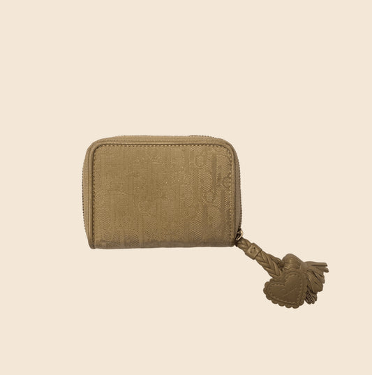 CHRISTIAN DIOR BEIGE OBLIQUE WALLET