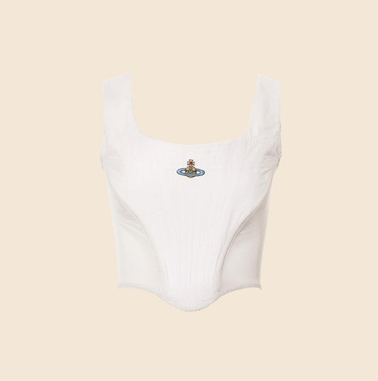 VIVIENNE WESTWOOD 1994 WHITE COTTON CORSET