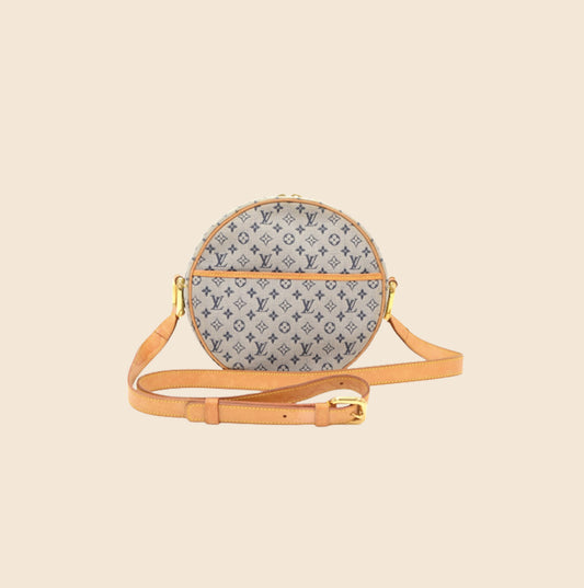 LOUIS VUITTON BLUE MONOGRAM MINI LIN JEANNE BAG