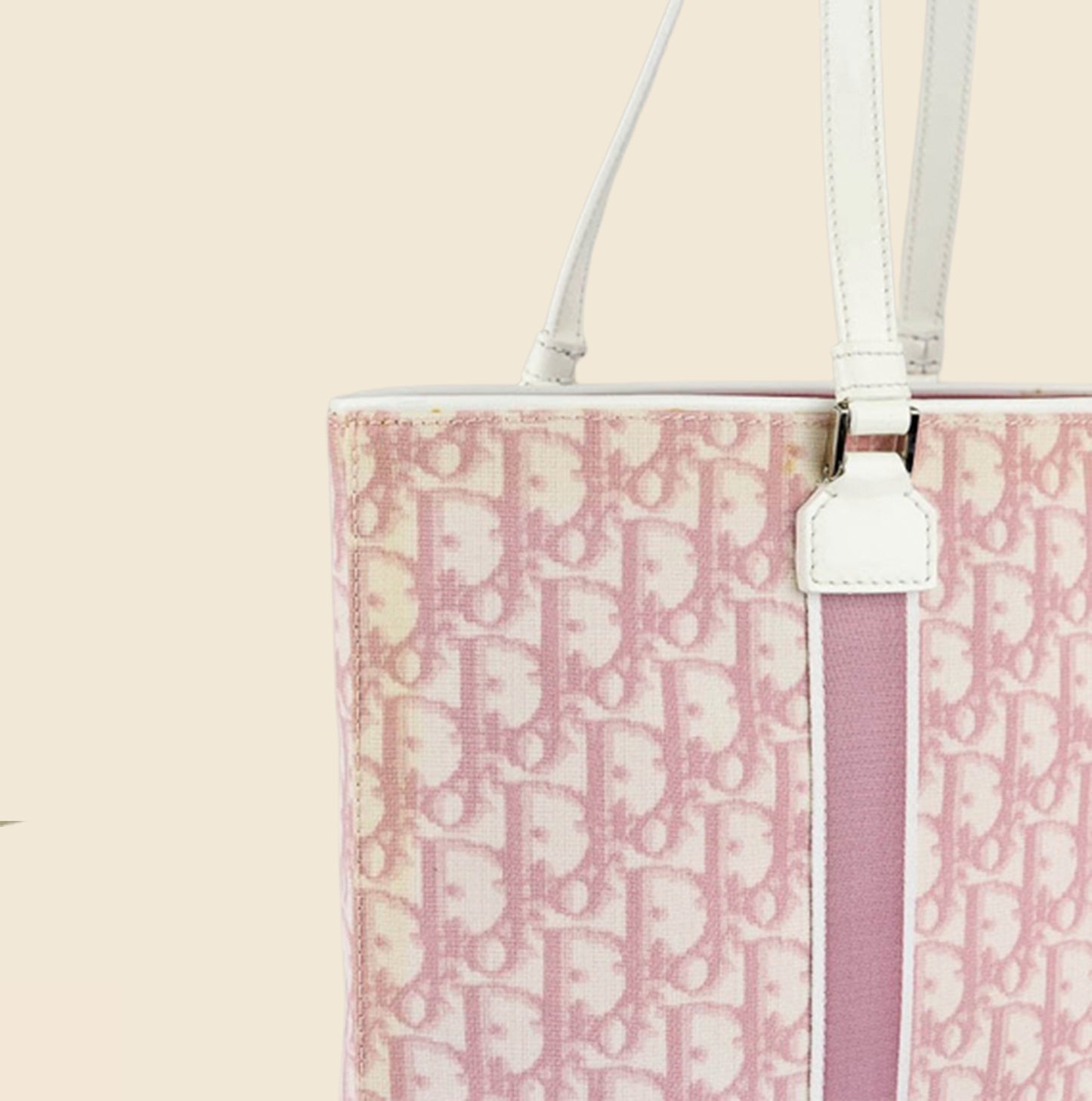 Christian dior pink tote bag hotsell