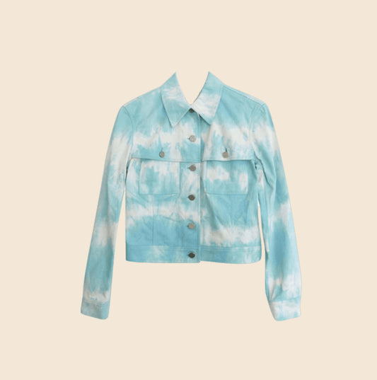 CÉLINE 2000s TIE DYE DENIM JACKET