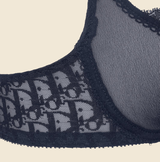 CHRISTIAN DIOR MONOGRAM BALCONETTE BRA