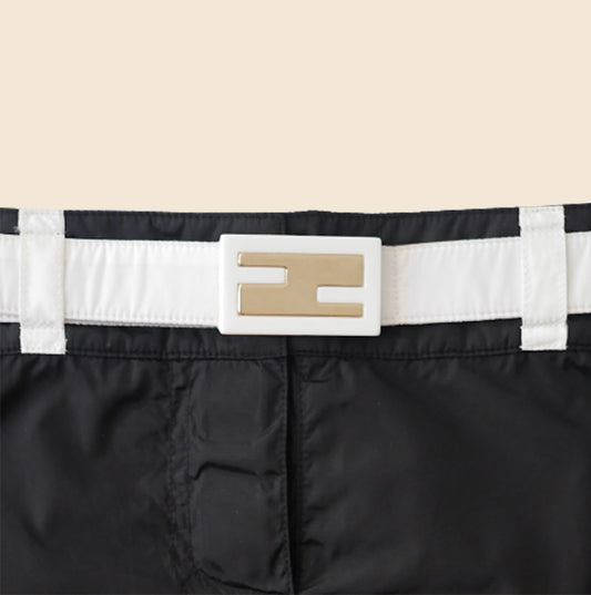 FENDI FF LOGO MINI SKIRT