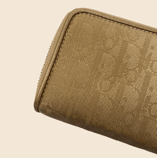 CHRISTIAN DIOR BEIGE OBLIQUE WALLET