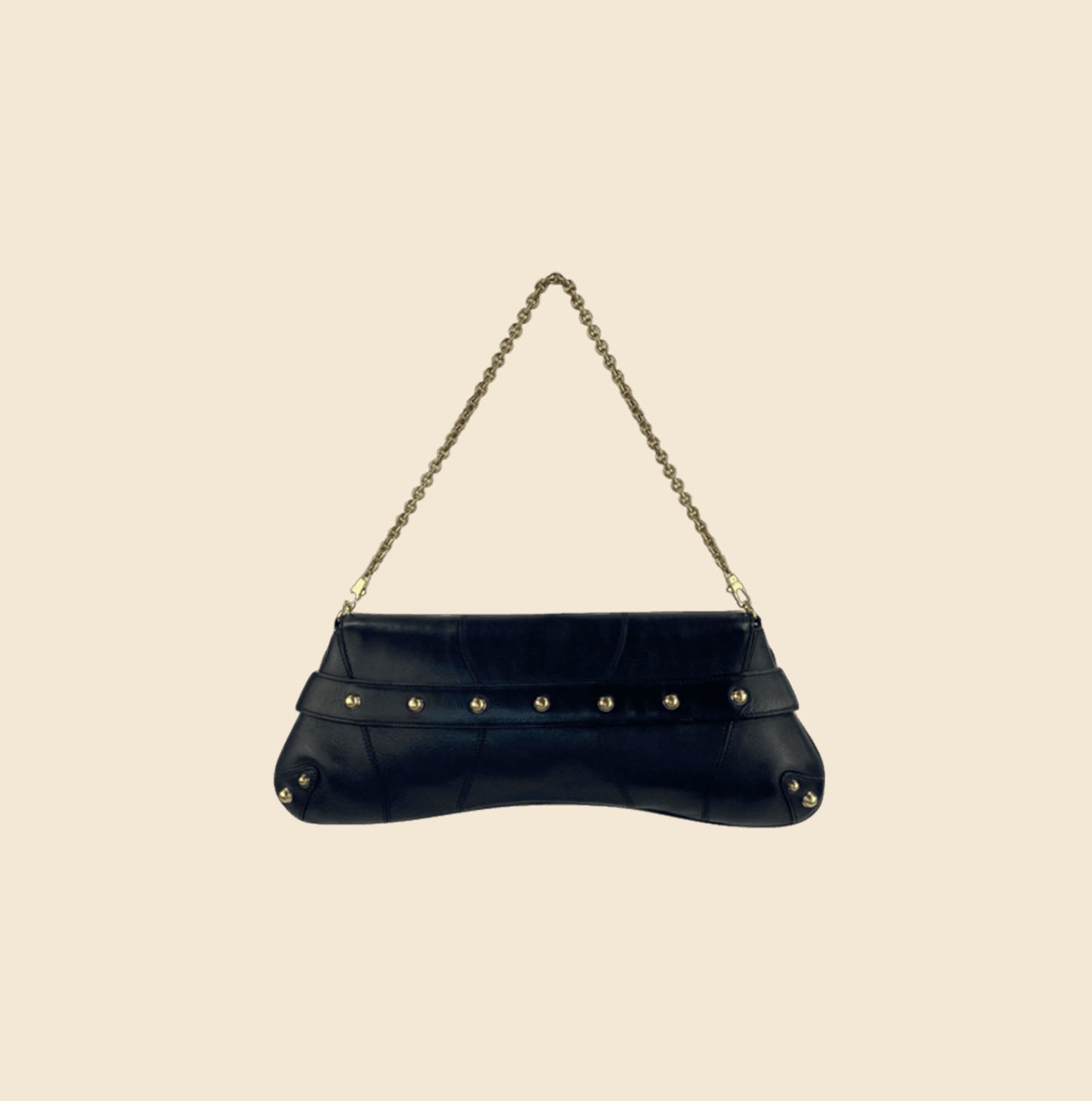 Vintage 00's Gucci by Tom Ford Horsebit Black Suede Hobo Bag – For