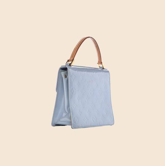 LOUIS VUITTON BLUE VERNIS SPRING STREET BAG