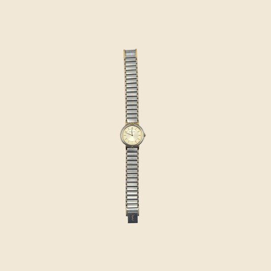 YVES SAINT LAURENT GOLD & SILVER WATCH