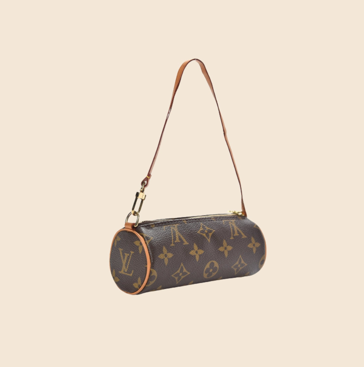 LOUIS VUITTON BROWN MONOGRAM MINI PAPILLON BAG