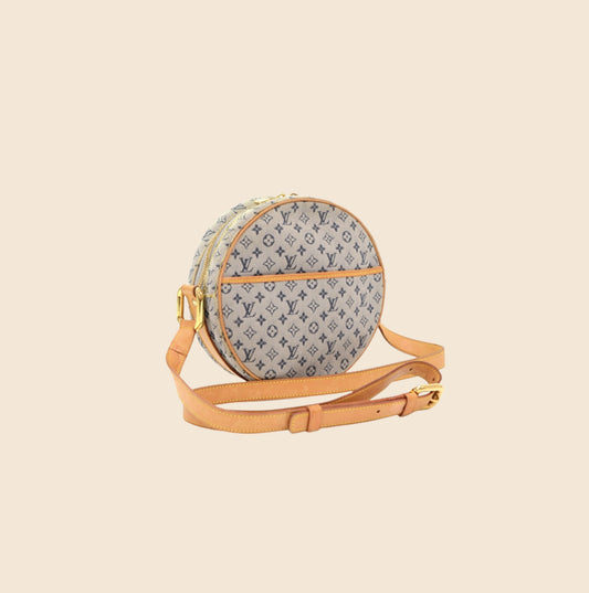 LOUIS VUITTON BLUE MONOGRAM MINI LIN JEANNE BAG