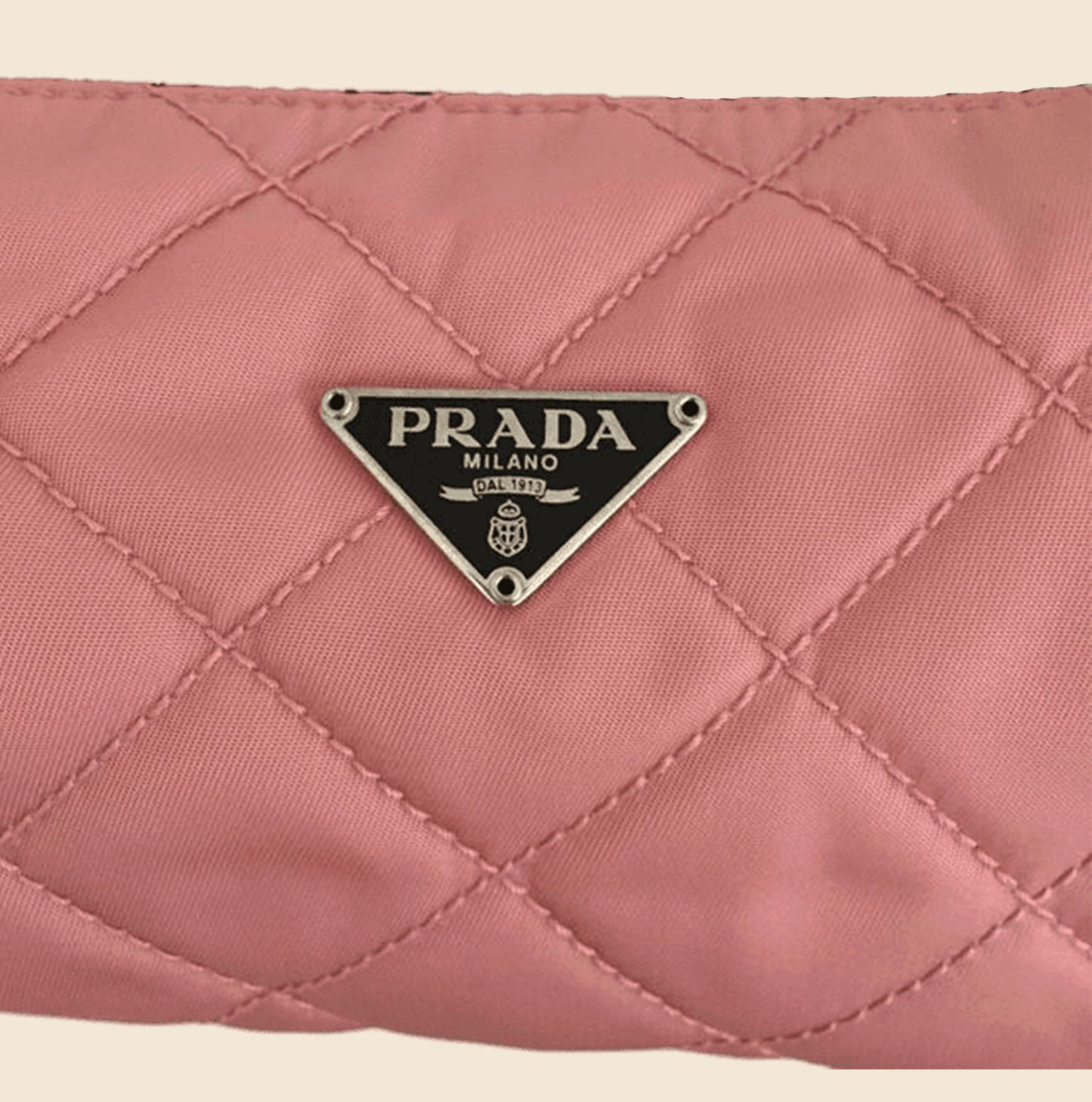 PRADA TESSUTO MINI PINK QUILTED BARREL BAG – RDB