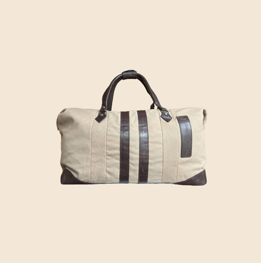 VIVIENNE WESTWOOD BROWN ORB TRAVEL BAG