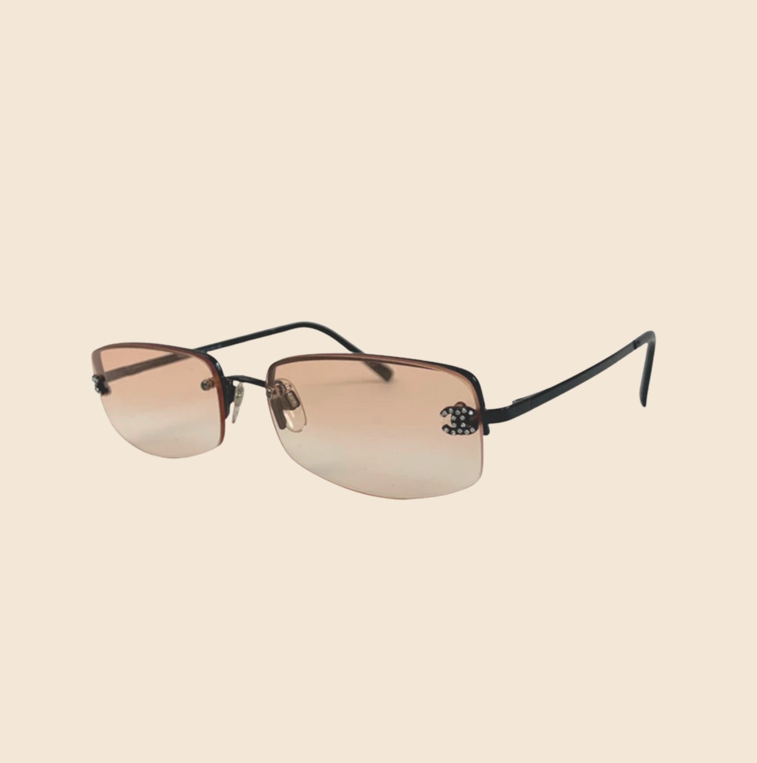 Chanel rimless cc sunglasses sale