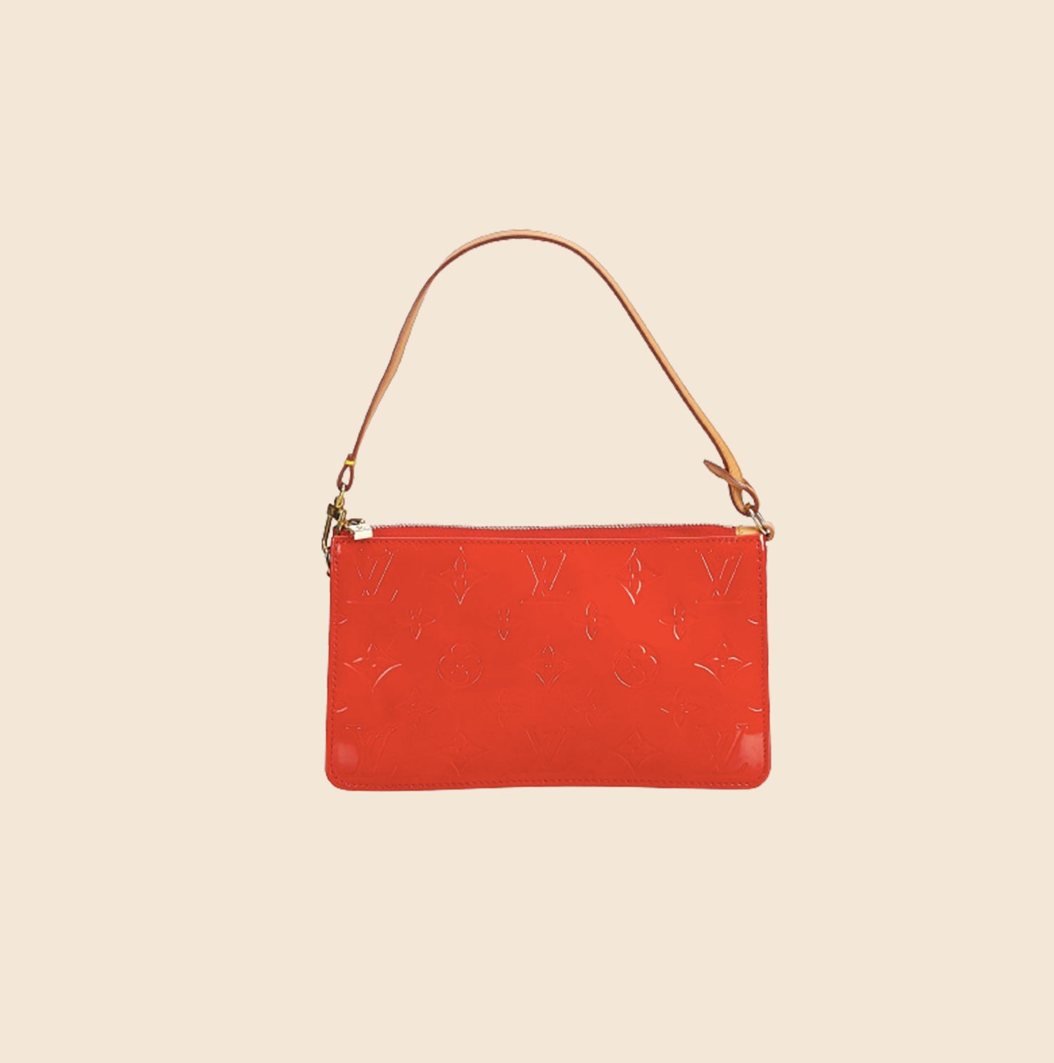 LOUIS VUITTON RED VERNIS MONOGRAM LEXINGTON POCHETTE