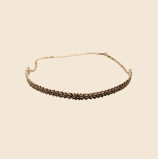 CHRISTIAN LACROIX GOLD CHOKER NECKLACE