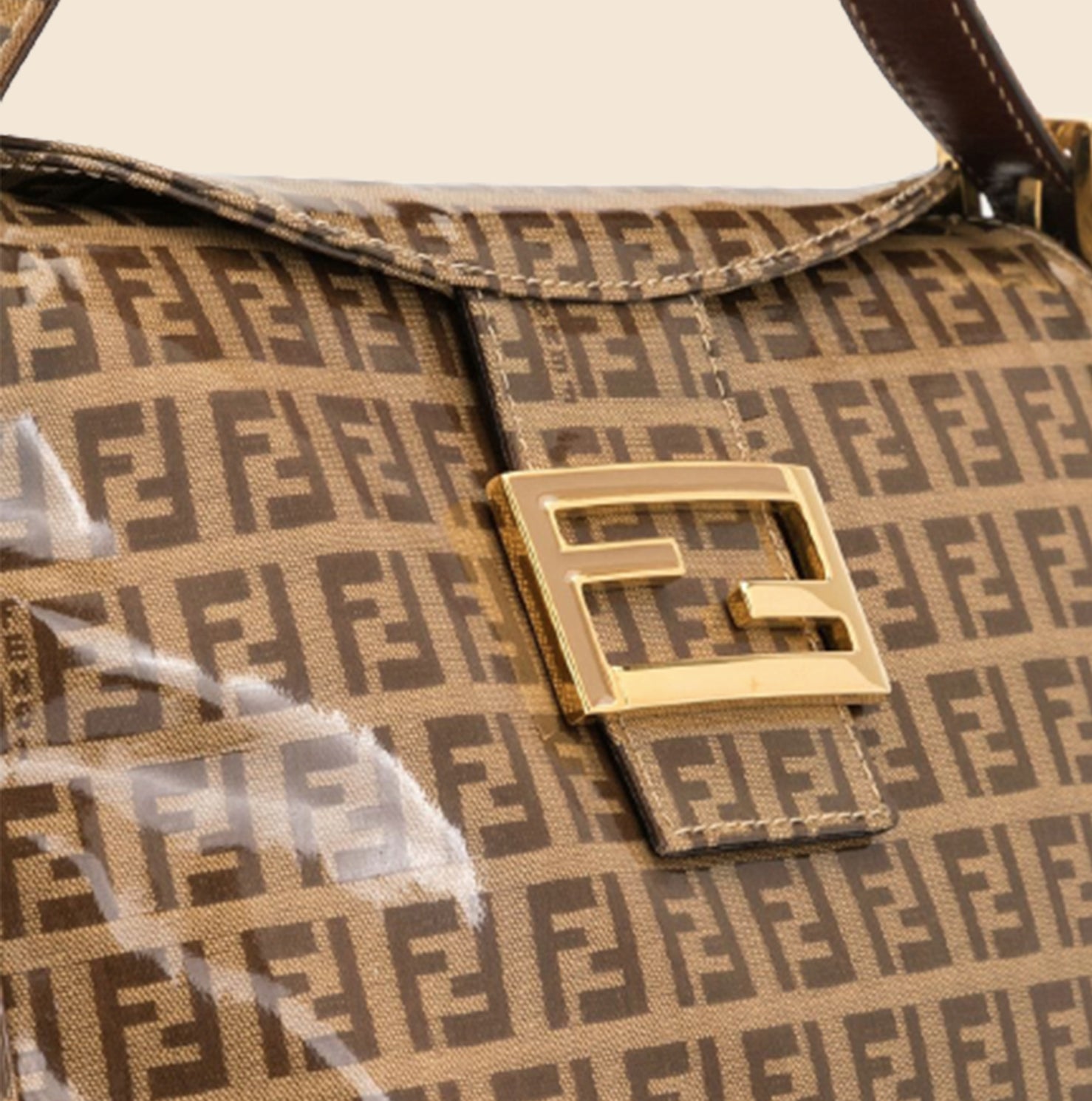 FENDI 1990s BROWN ZUCCHINO VINYL TOTE BAG – RDB