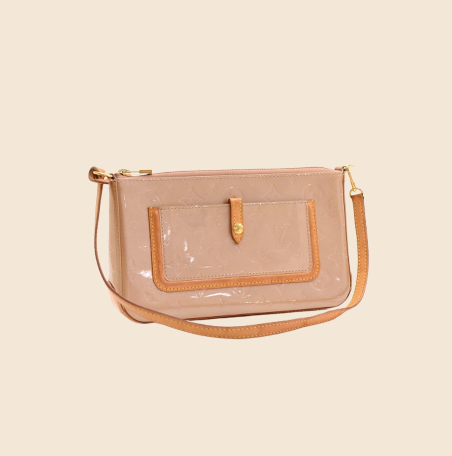 ilovekawaii C02520 - Louis Vuitton Marshmallow Pink Vernis Spring Street  Hand Bag M91033 